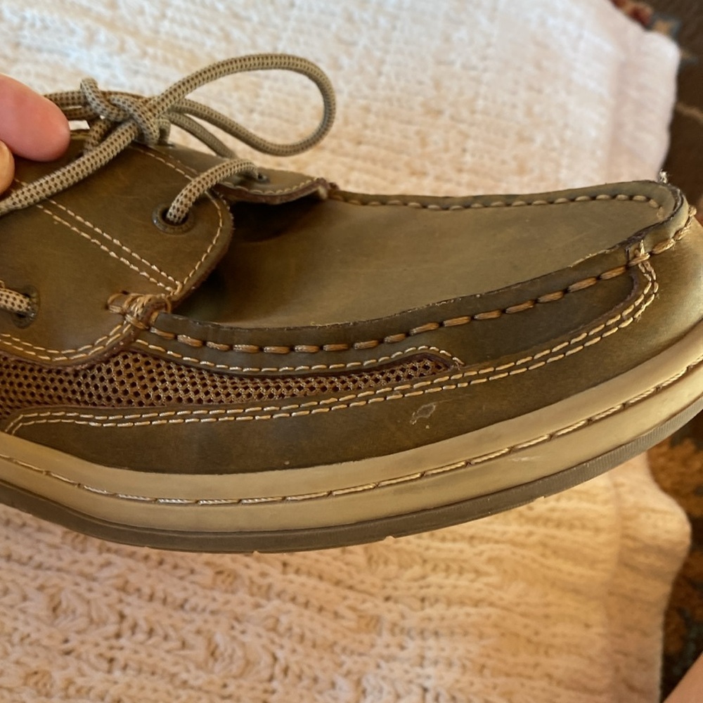 Margaritaville Mens Leather Loafers Size 12 - Picture 11 of 12